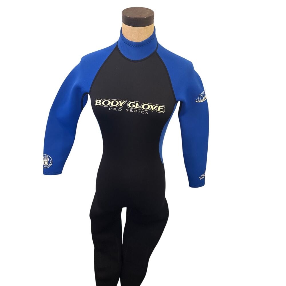 BODY GLOVE Pro Series Black blue Full back zip wetsuit 3.2 mm Small Women 5
